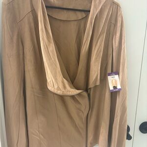 Women's Mote Tan Khaki Moto Jacket Size XX-Large